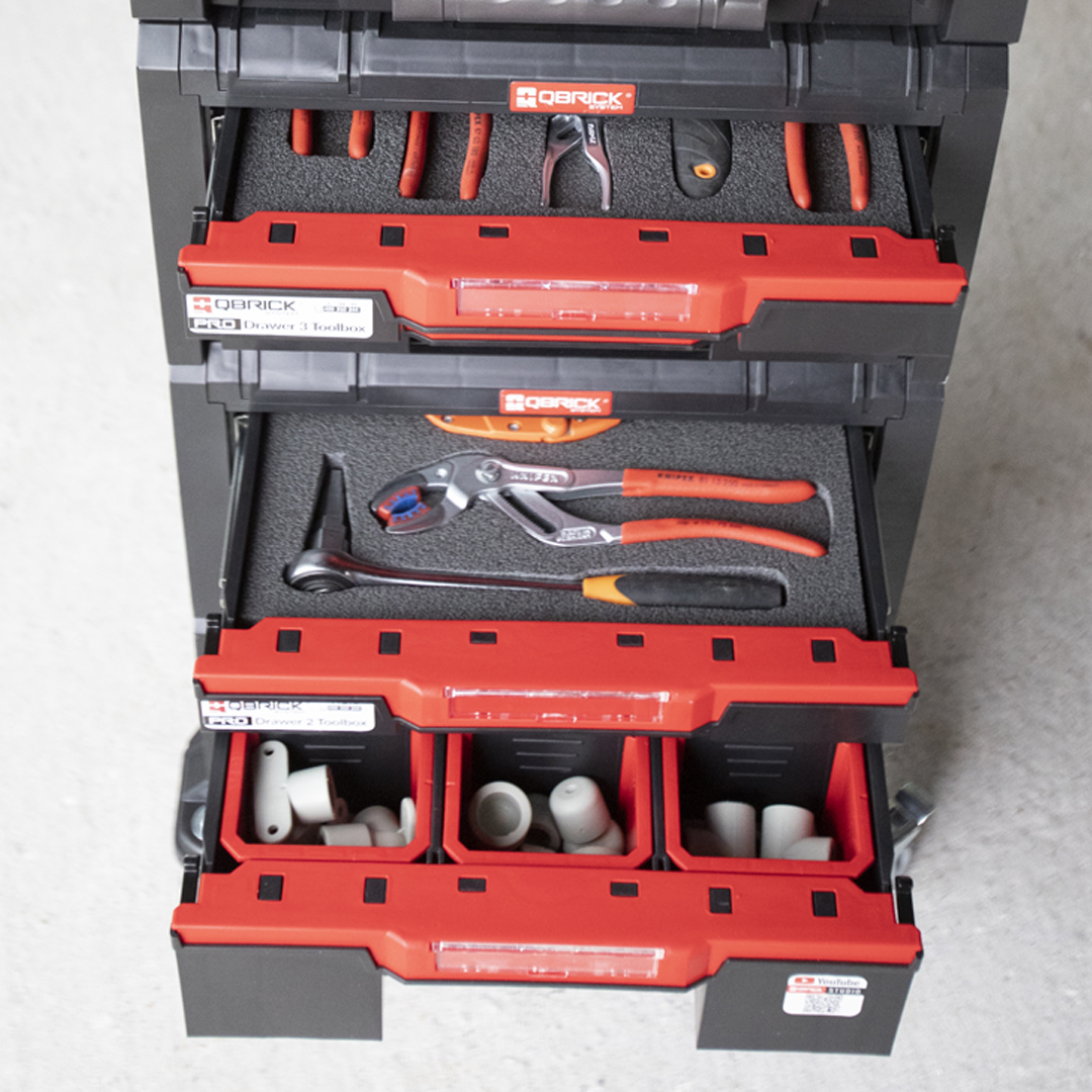 Изображение товара Ящик для инструментов Qbrick System QS Pro Drawer 2 Toolbox Basic 32x46x26 см, abs-пластик