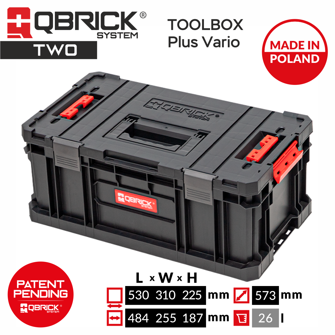 Изображение товара Ящик для инструментов Qbrick System 5901238258599 53x31x22.5 см ABS пластик