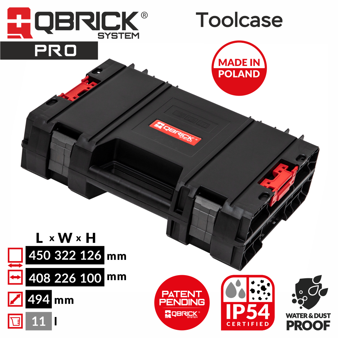 Изображение товара Ящик для инструментов Qbrick System QS PRO Toolcase с защитным поролоном 460x335x140 мм