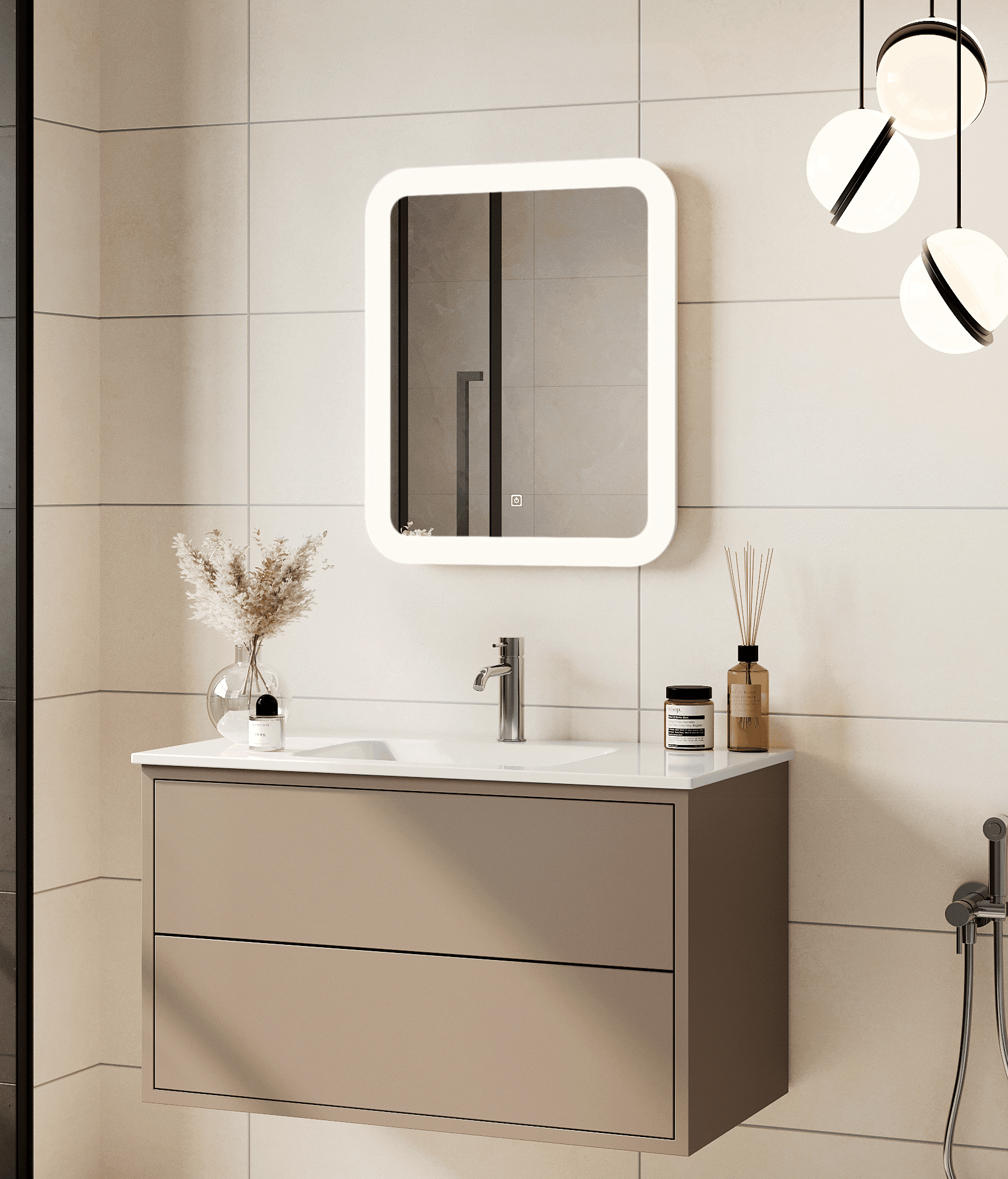 Изображение товара Зеркало для ванной Forio с подсветкой 50x60 см