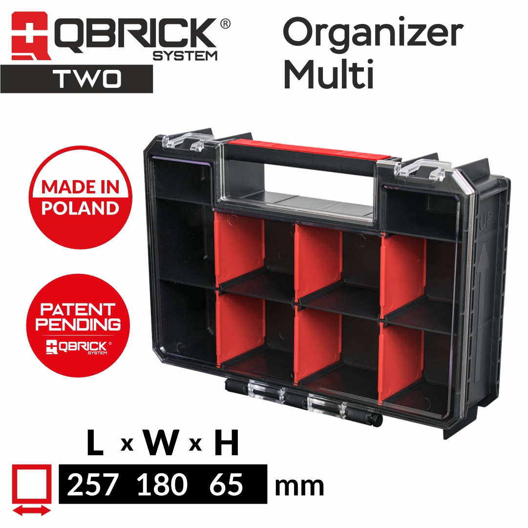 Изображение товара QBRICK QS TWO Organizer Multi — модульный ящик 25.7×18.2×6.5 см