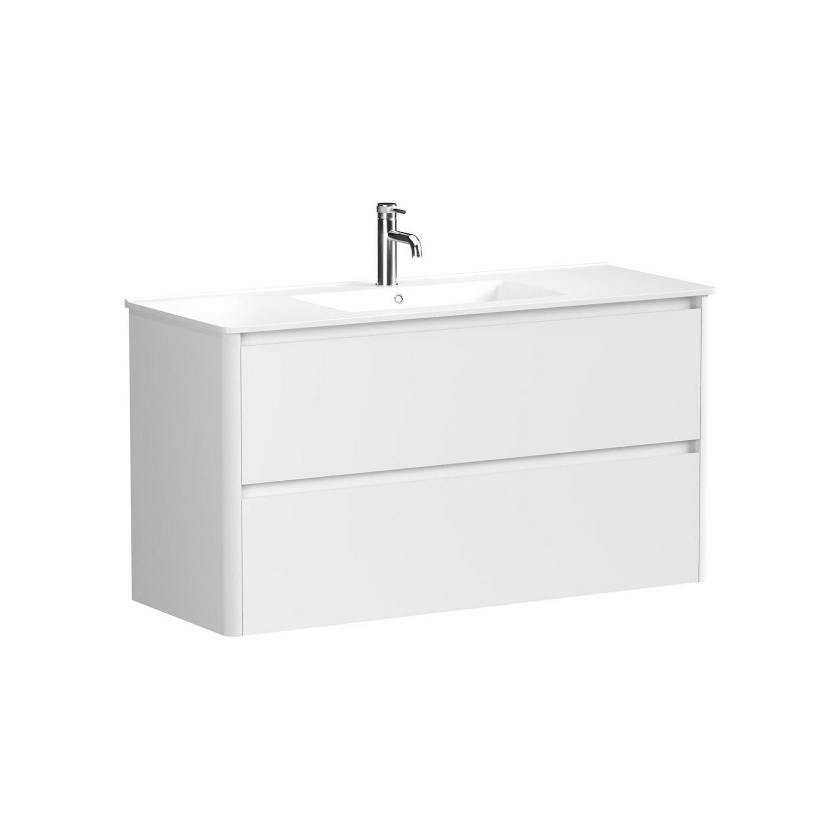 Изображение товара Тумба под раковину для ванной Allen Brau Gravity 120 см цвет белый матовый