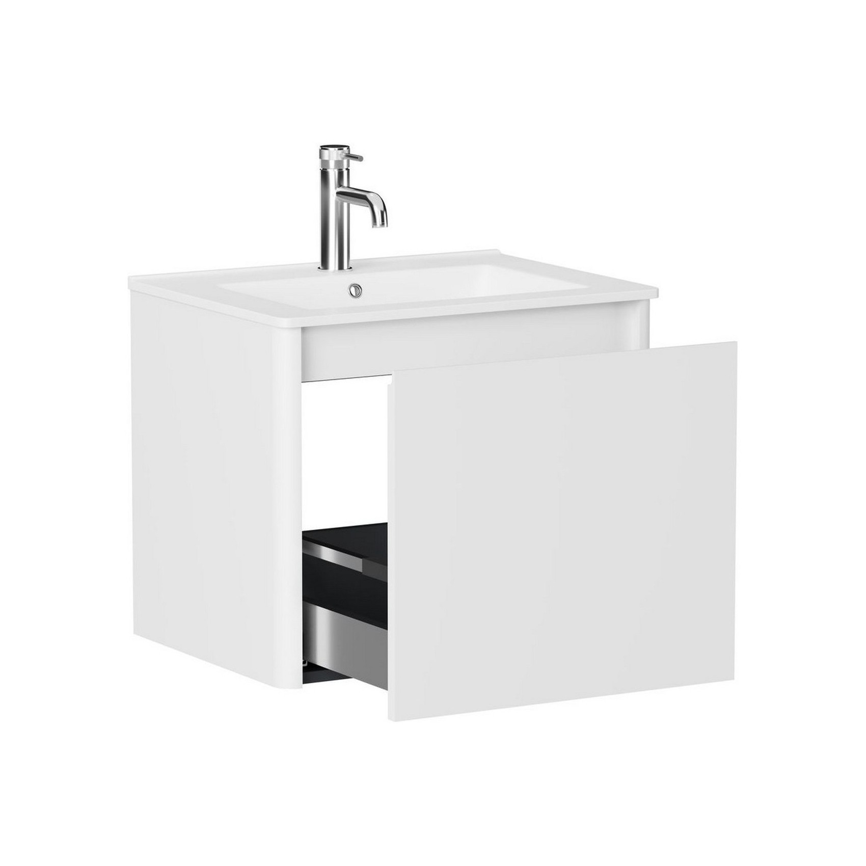 Изображение товара Тумба под раковину Allen Brau Gravity 60 см белый матовый подвесная