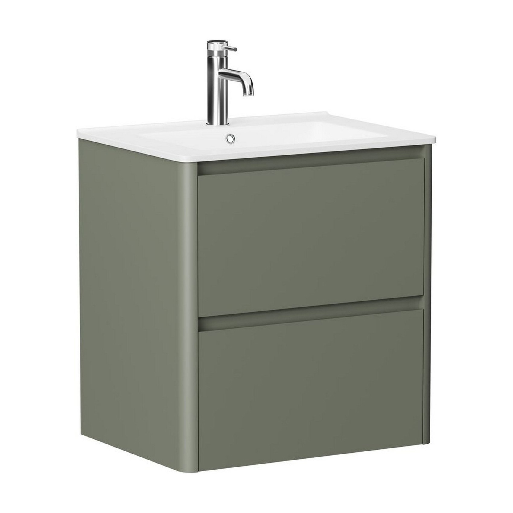 Изображение товара Тумба под раковину для ванной Allen Brau Gravity 60 см зеленый матовый