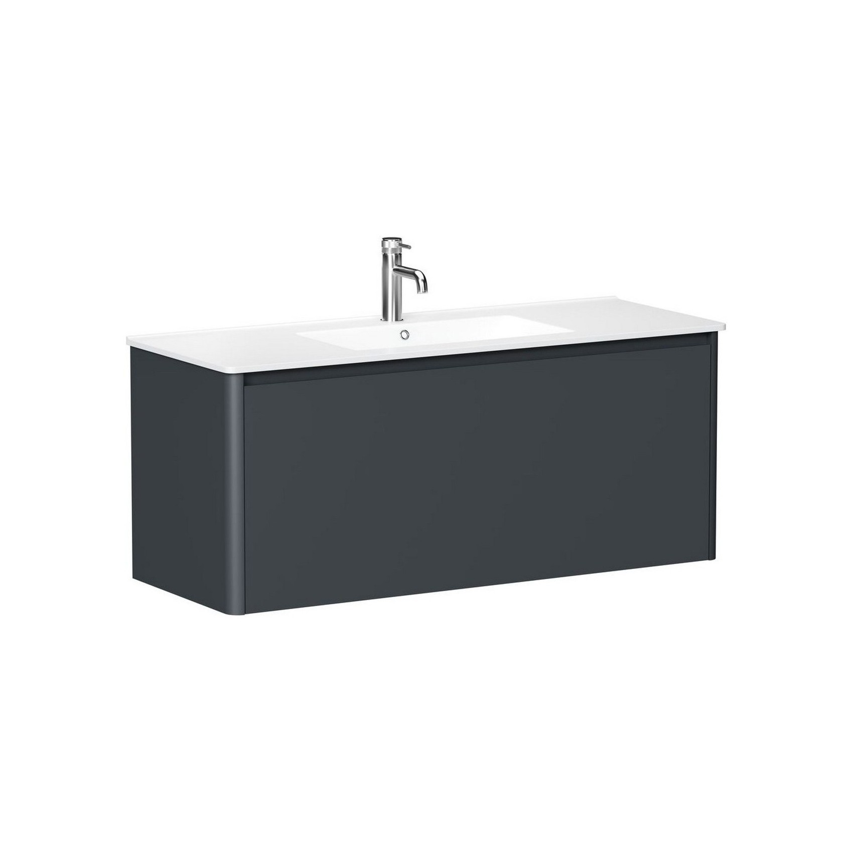 Изображение товара Тумба под раковину Allen Brau Gravity 120 см антрацит матовый подвесная Германия