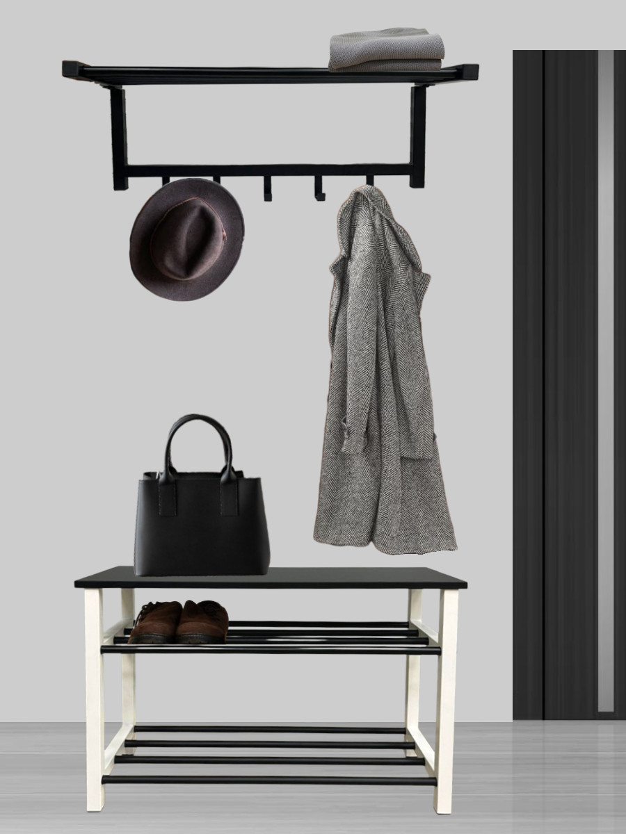 Изображение товара Комплект мебели для прихожей Mags Reboot 80x75.6x32 см металл цвет черный