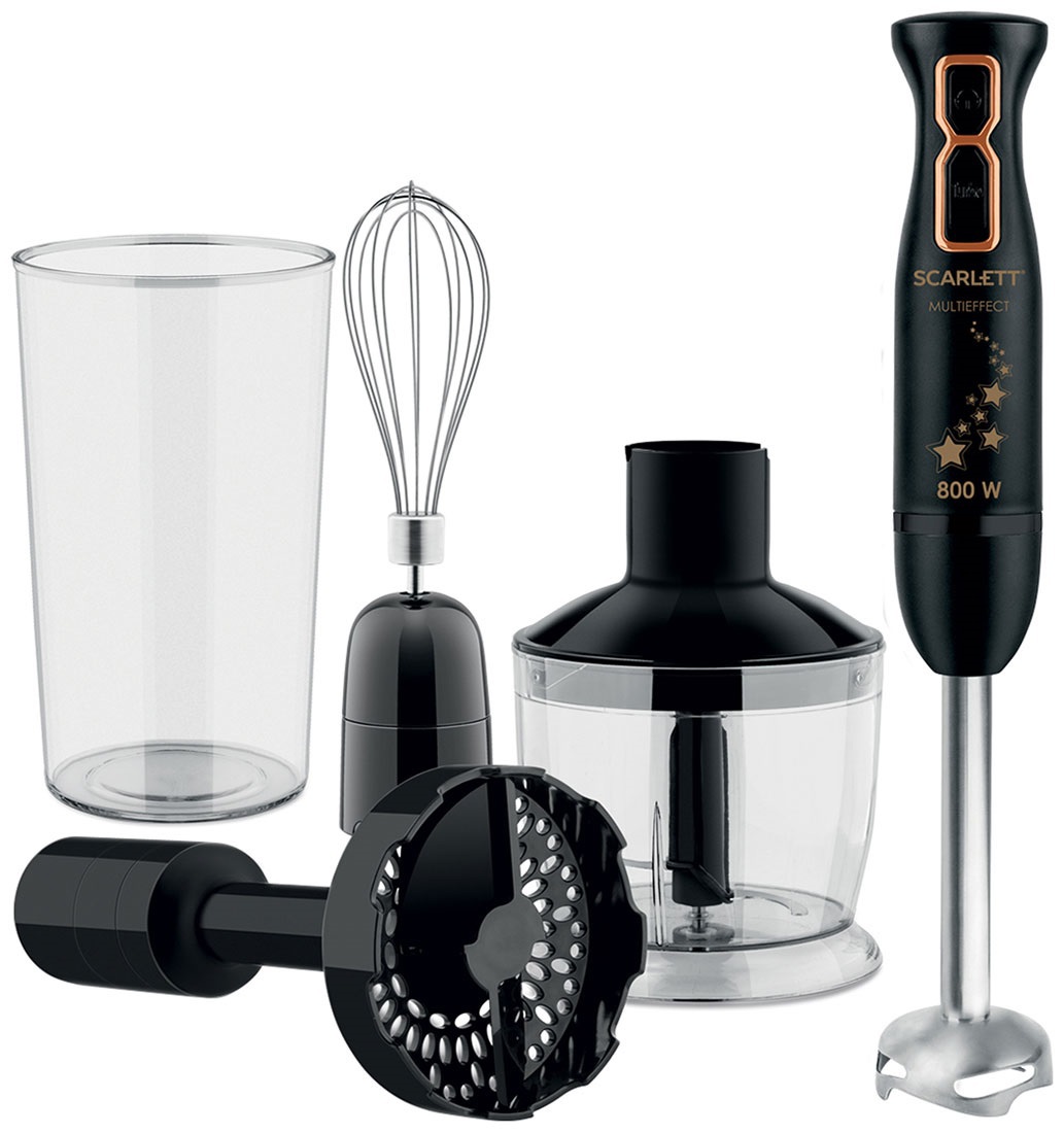 Изображение товара Погружной блендер Scarlett SC-HB42M45 800 Вт черный - мощный и компактный для дома