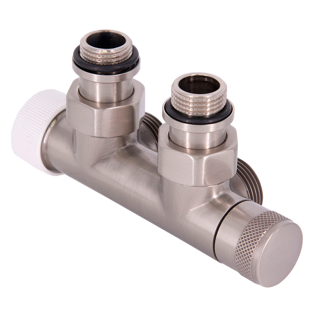 Изображение товара Узел нижнего подключения термостатический SR Rubinetterie серия Tondera левый 1/2x3/4 никель матовы