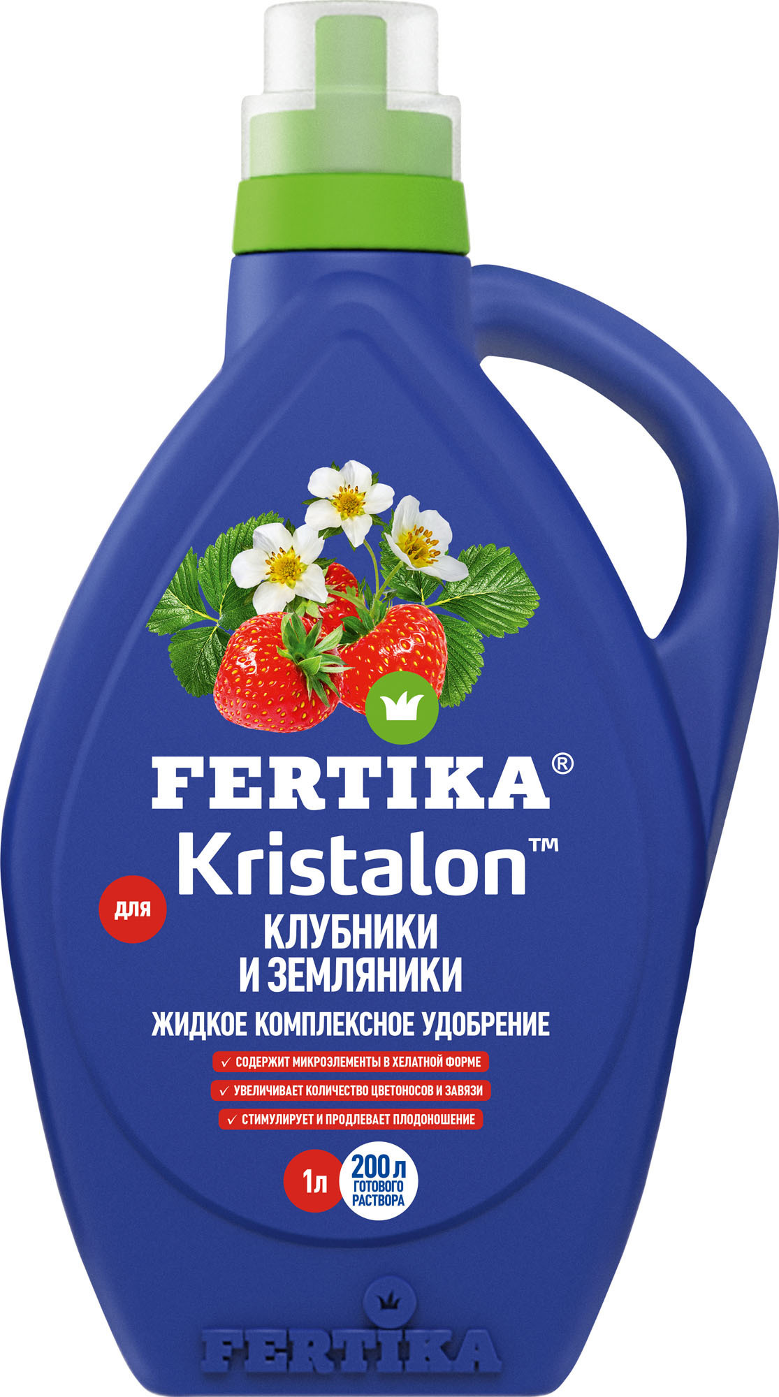 Изображение товара Удобрение Fertika Кристалон для клубники и земляники 1 л Изображение товара Удобрение Fertika Кристалон для клубники и земляники 1 л