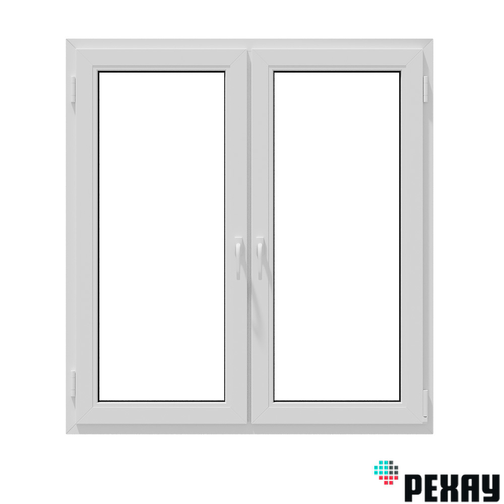 Изображение товара Пластиковое окно ПВХ REHAU Blitz 1300x1000 мм двухстворчатое энергоэффективное