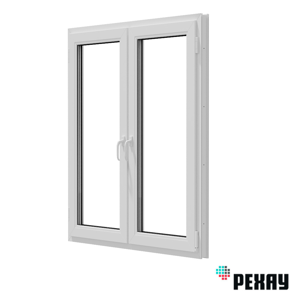Изображение товара Пластиковое окно REHAU Blitz 1300x1300 мм поворотно-откидное двухкамерное белое