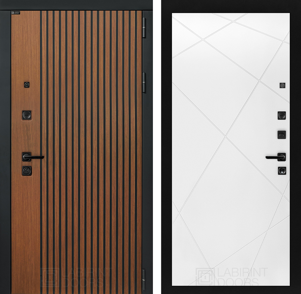 Изображение товара Шторм П24 Левый 205x88 см, дуб кантри темный/белый софт