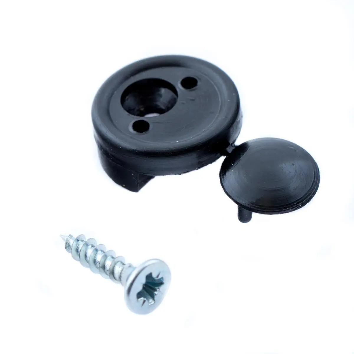 Зеркалодержатель 17 мм пластик цвет черный 4 шт.