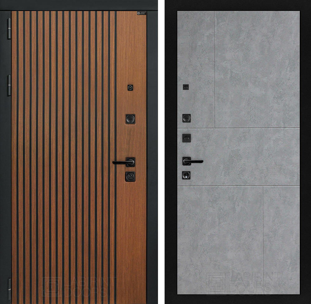 Изображение товара Входная дверь Лабиринт Шторм П21, 205x88, дуб кантри темный