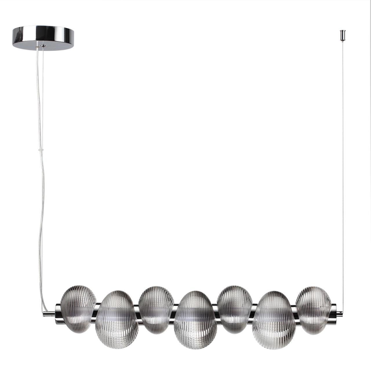 Изображение товара Светильник подвесной светодиодный Odeon light Bruco 5096-24l 12 м² нейтральный белый свет цвет хром/серый