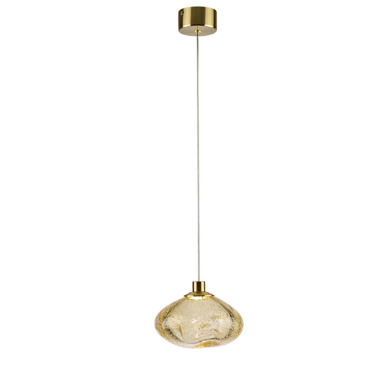 Изображение товара Светильник подвесной светодиодный Odeon light Mela 7042-4l 2 м² теплый белый (желтый) свет цвет бронза