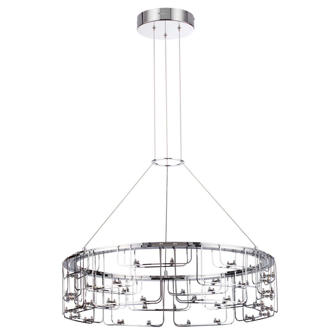 Изображение товара Светильник подвесной светодиодный Odeon light Zaha 7059-44l 10 м² теплый белый (желтый) свет цвет хром