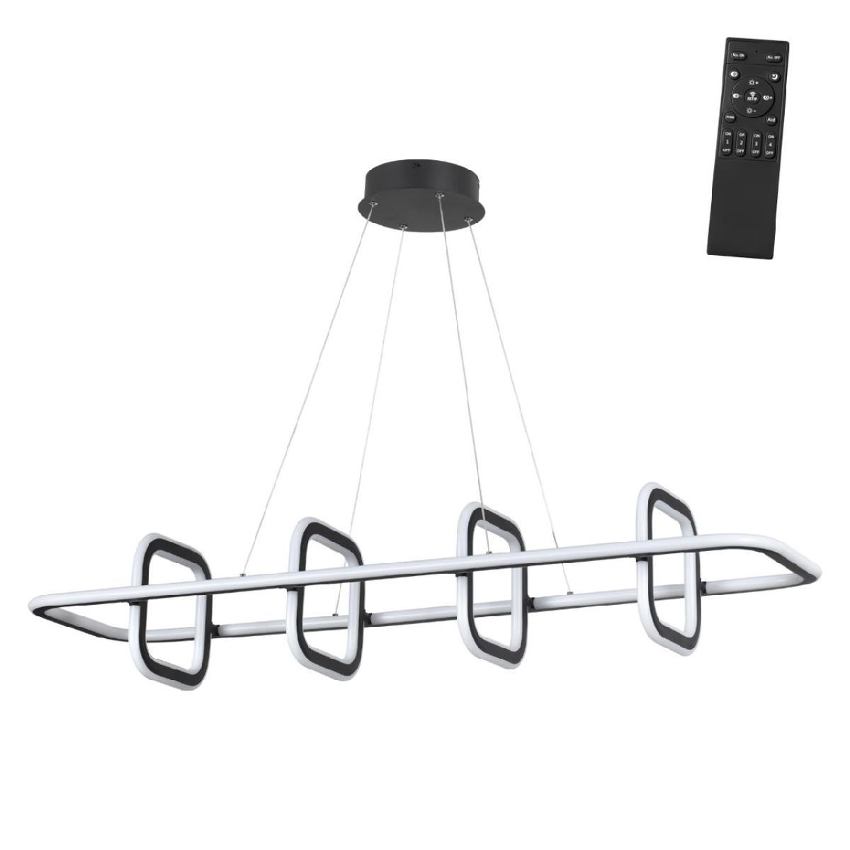 Изображение товара Люстра подвесная светодиодная Novotech Ondo 359185 черный свет