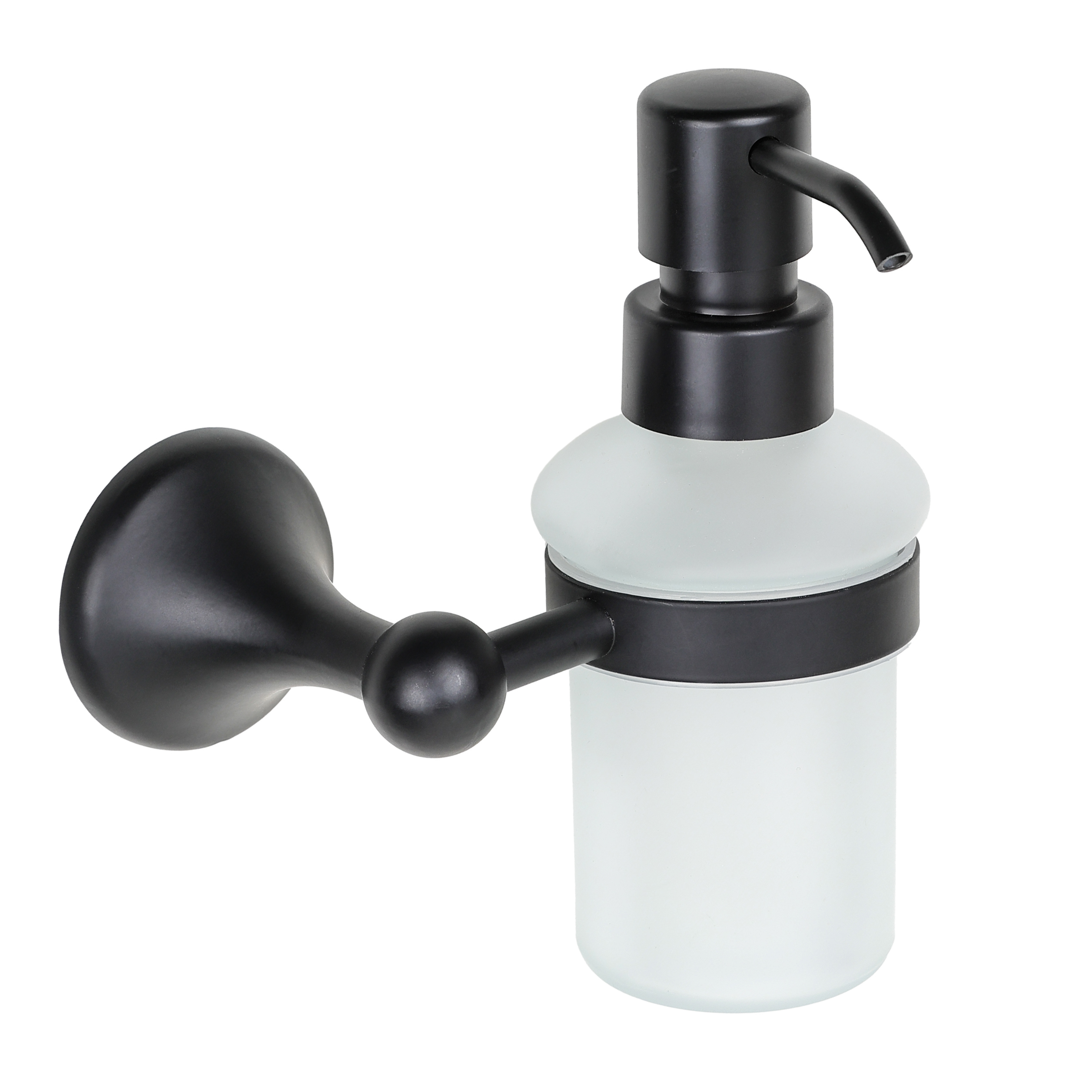 Изображение товара Диспенсер для жидкого мыла Eltoni подвесной черный нержавеющая сталь 180 мл