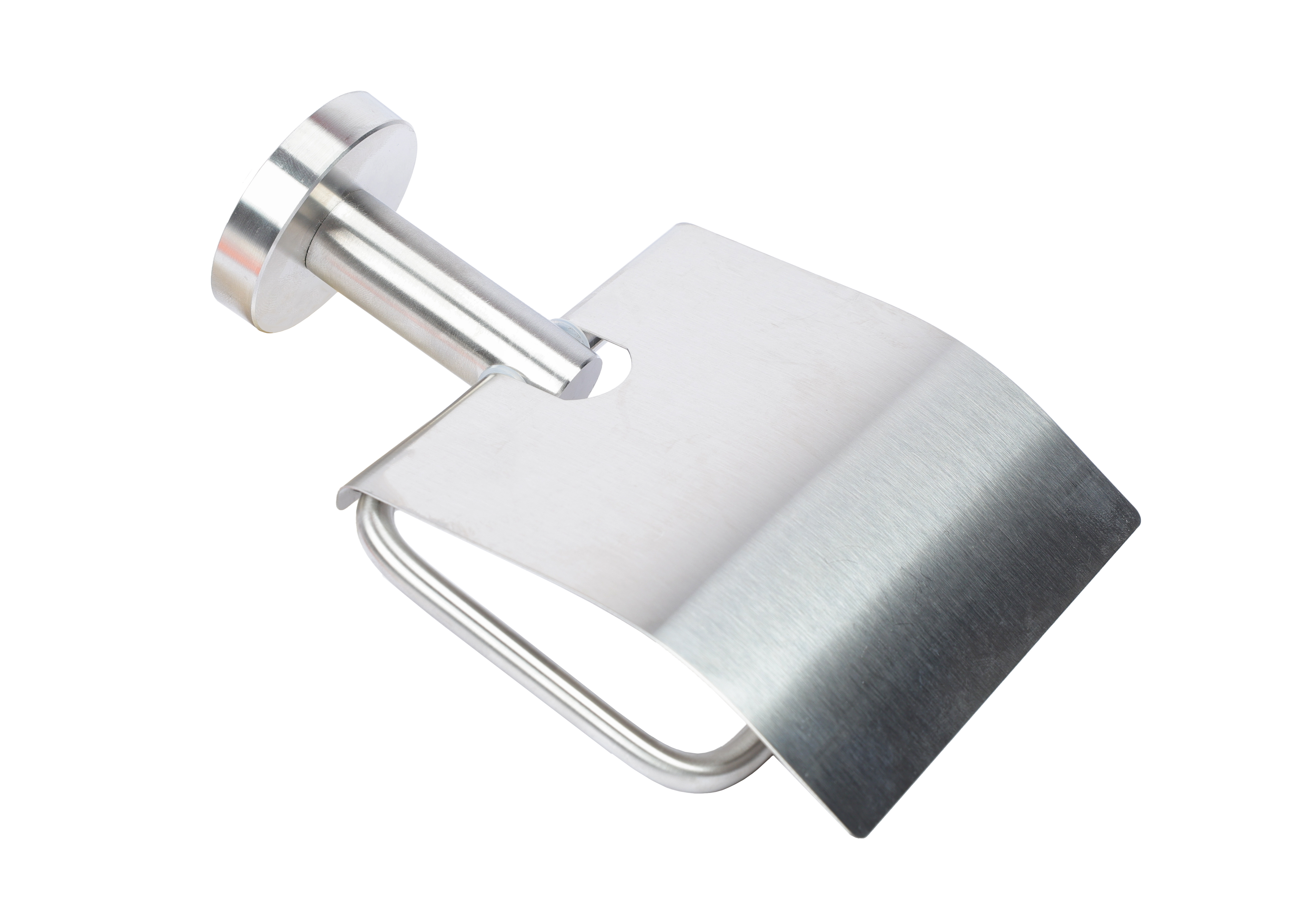 Изображение товара Держатель туалетной бумаги Martes с крышкой хром современный дизайн