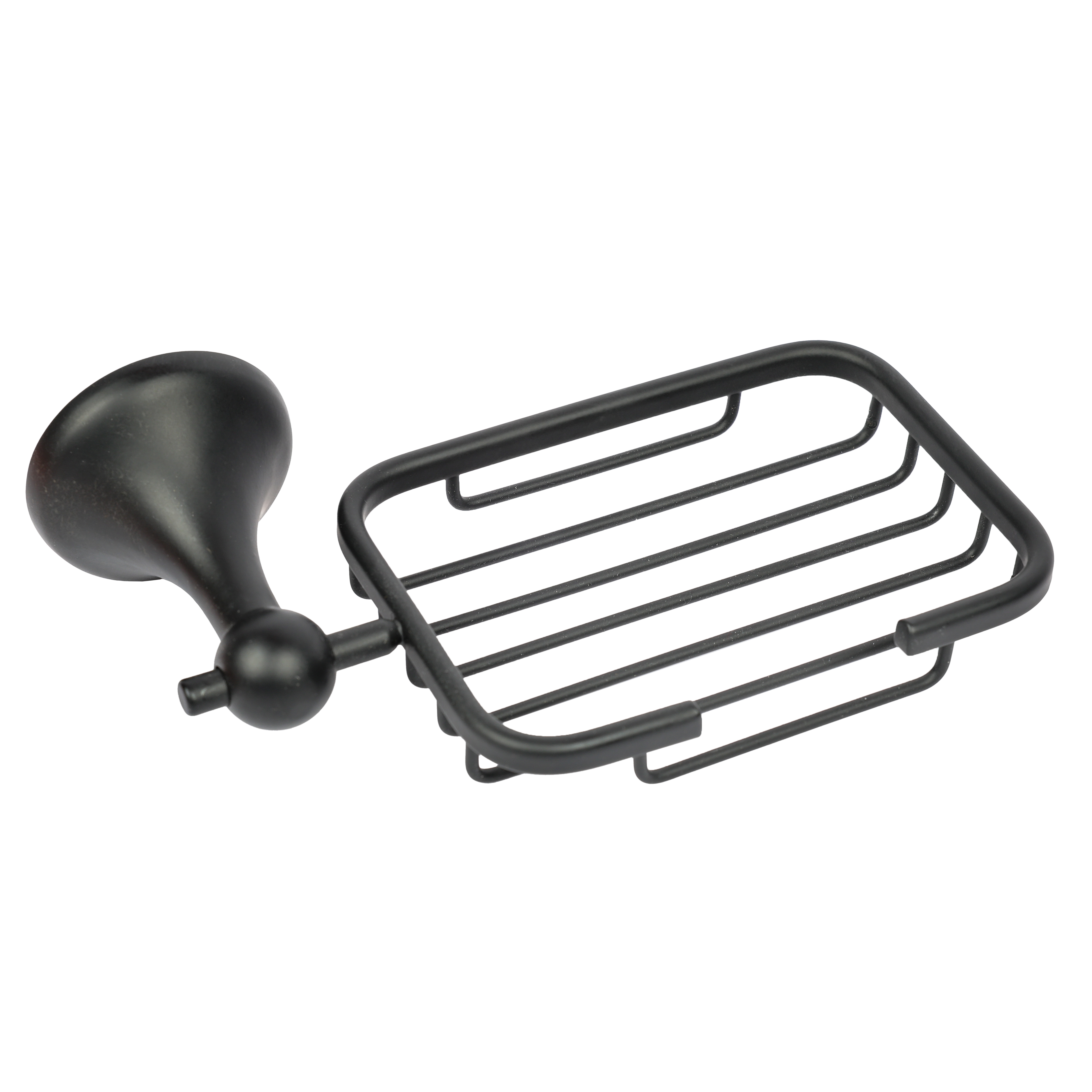 Изображение товара Мыльница Eltoni из нержавеющей стали черная, прямоугольная, подвесная