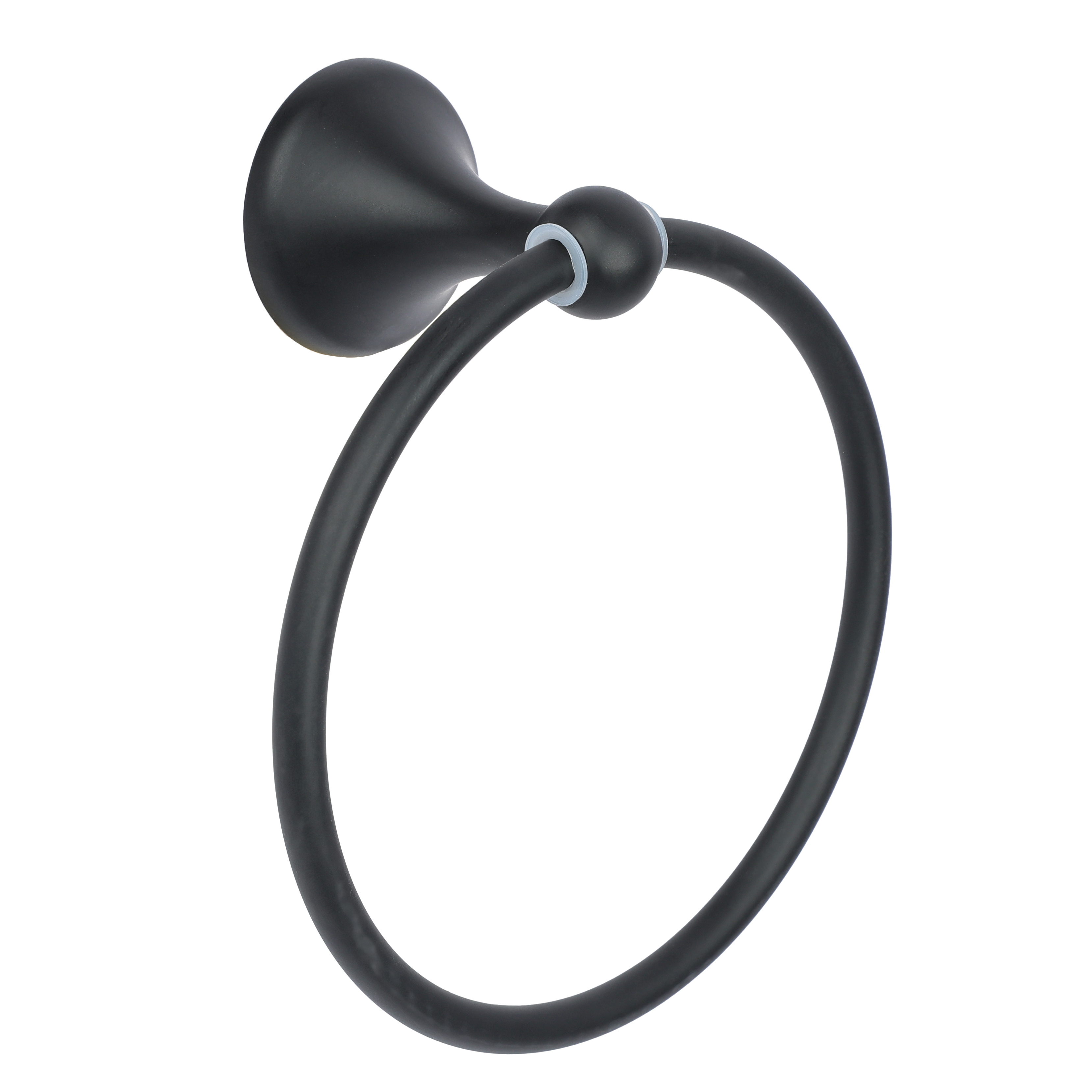 Изображение товара Полотенцедержатель-кольцо Eltoni черный нержавеющая сталь 17.8х15.5 см дизайн аксессуар для ванной