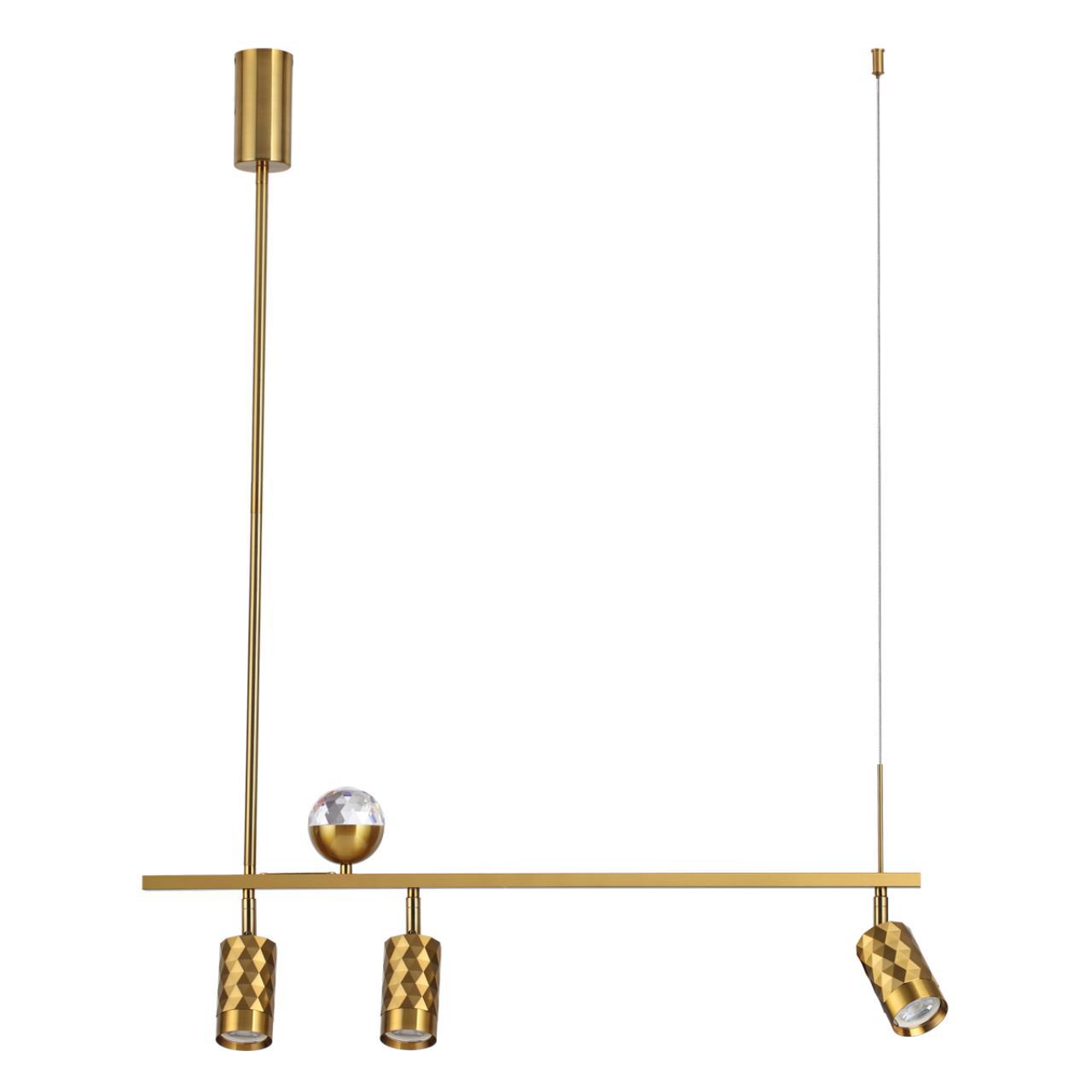 Изображение товара Светильник подвесной Odeon light Ad astrum 4 плафона регулируемый бронза латунь 13 м²