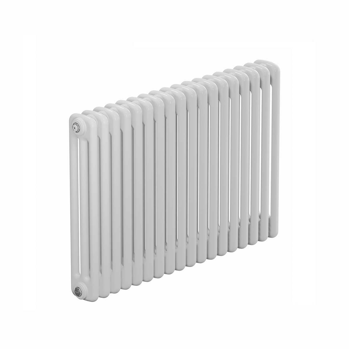 Изображение товара Радиатор трубчатый Rifar TUB 3057-18 500/107 18 секций боковое подключение сталь белый с кронштейном