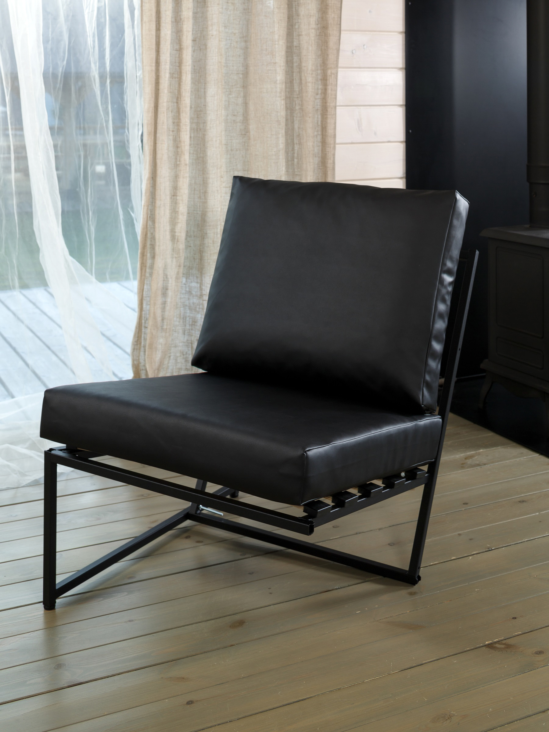 Изображение товара Модуль для дивана и кресла Estente Mateo 5.5.104.bl.eco.bl.Black 65 см x 83 см x 80 см металл черный