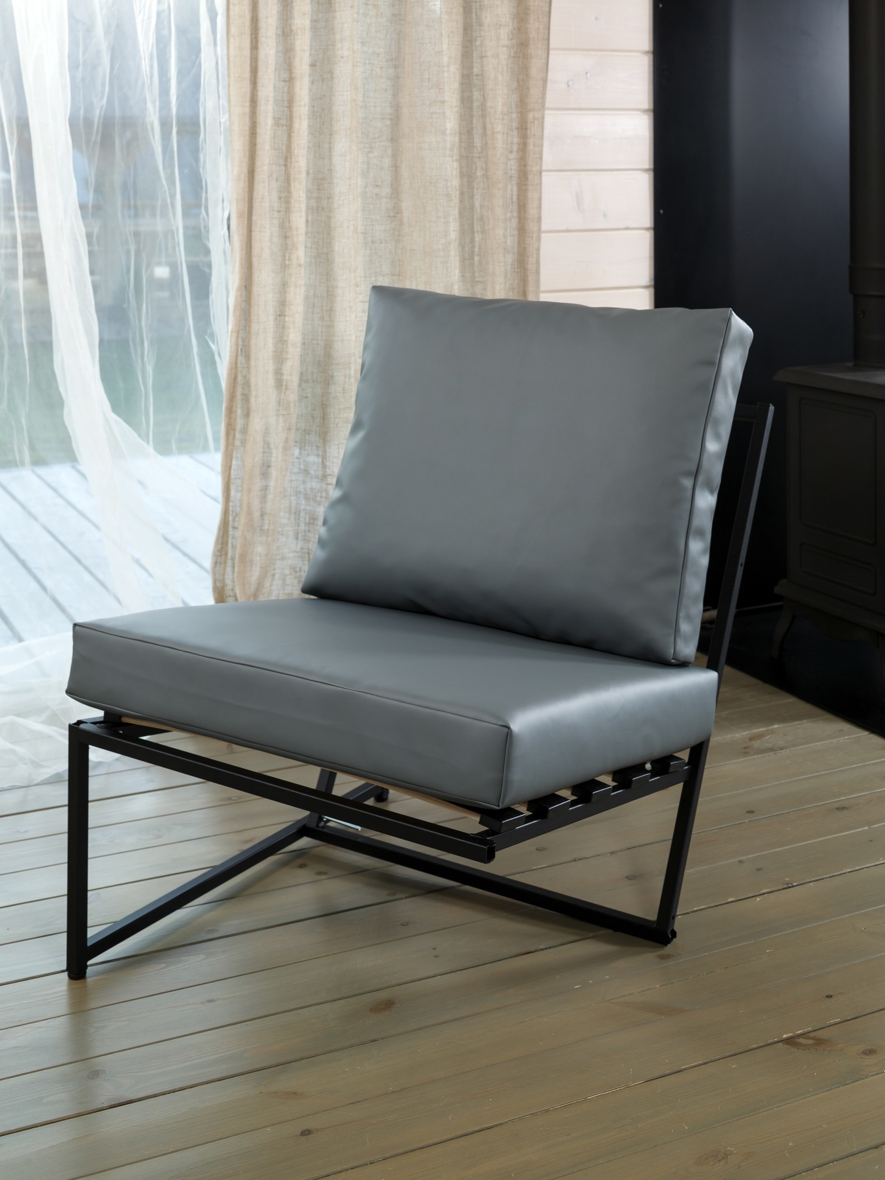 Изображение товара Модуль для дивана и кресла Estente Mateo 5.5.104.bl.eco.bl.Grey 65 см x 83 см x 80 см металл серый