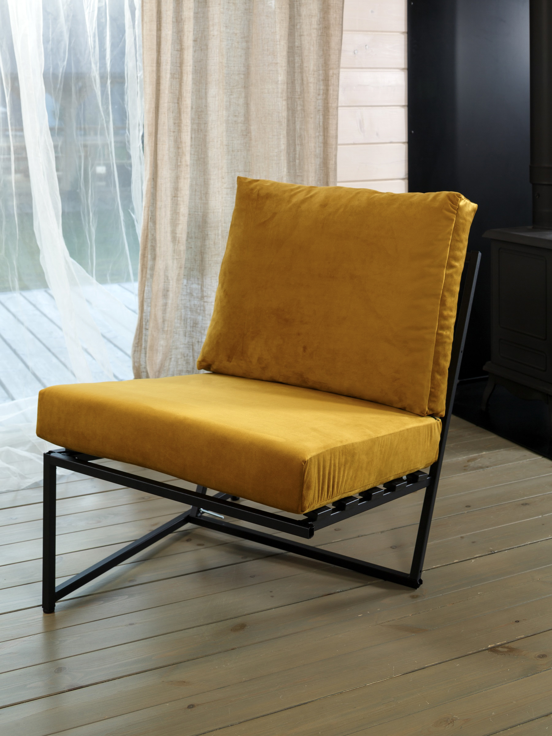 Изображение товара Модуль для дивана и кресла Estente Mateo 5.5.105.bl.konf.ChaiTea 65 см x 83 см x 80 см металл горчичный