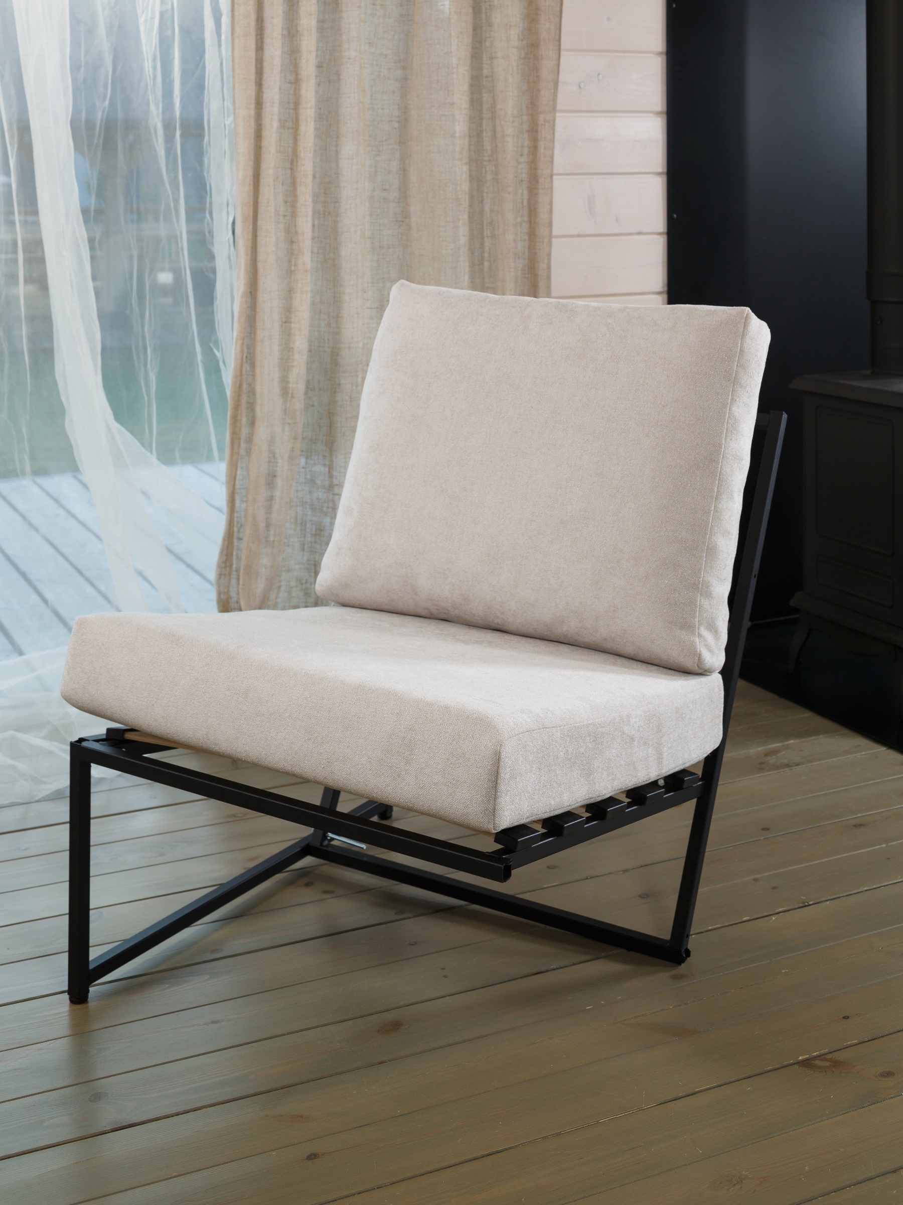 Изображение товара Модуль для дивана и кресла Estente Mateo 5.5.106.bl.Lady 65х83х80 см металл бежевый