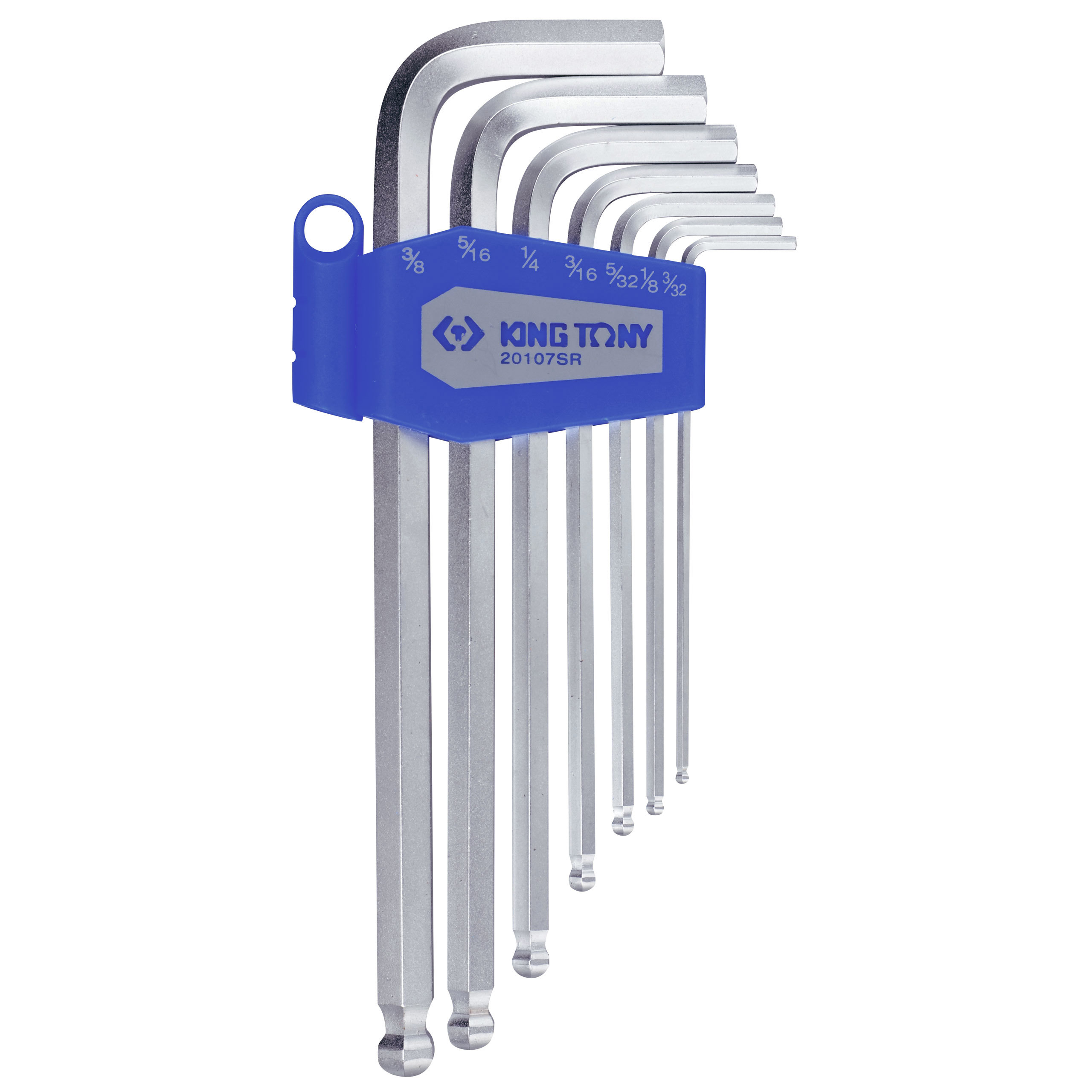 Изображение товара Набор Г-образных шестигранников King Tony 7 предметов 3/32-3/8"