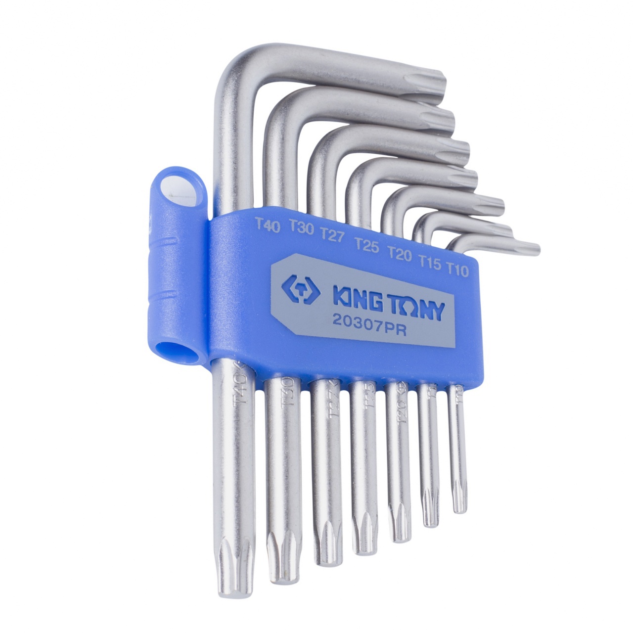 Изображение товара Набор Г-образных шестигранников King Tony Torx T10-T40 7 предметов для автосервиса