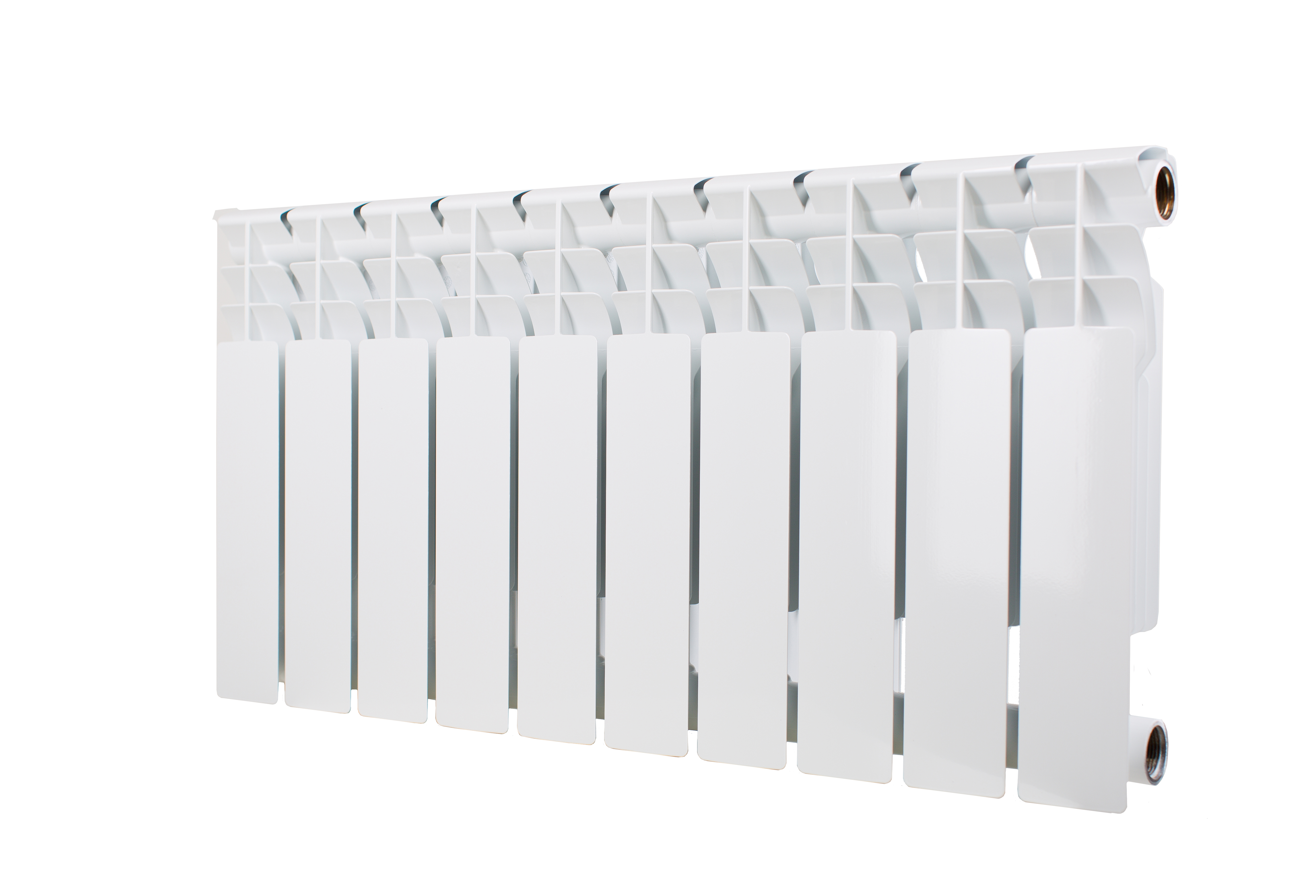 Изображение товара Радиатор секционный Gekon GBM 350/80 10 секций боковое подключение биметалл белый