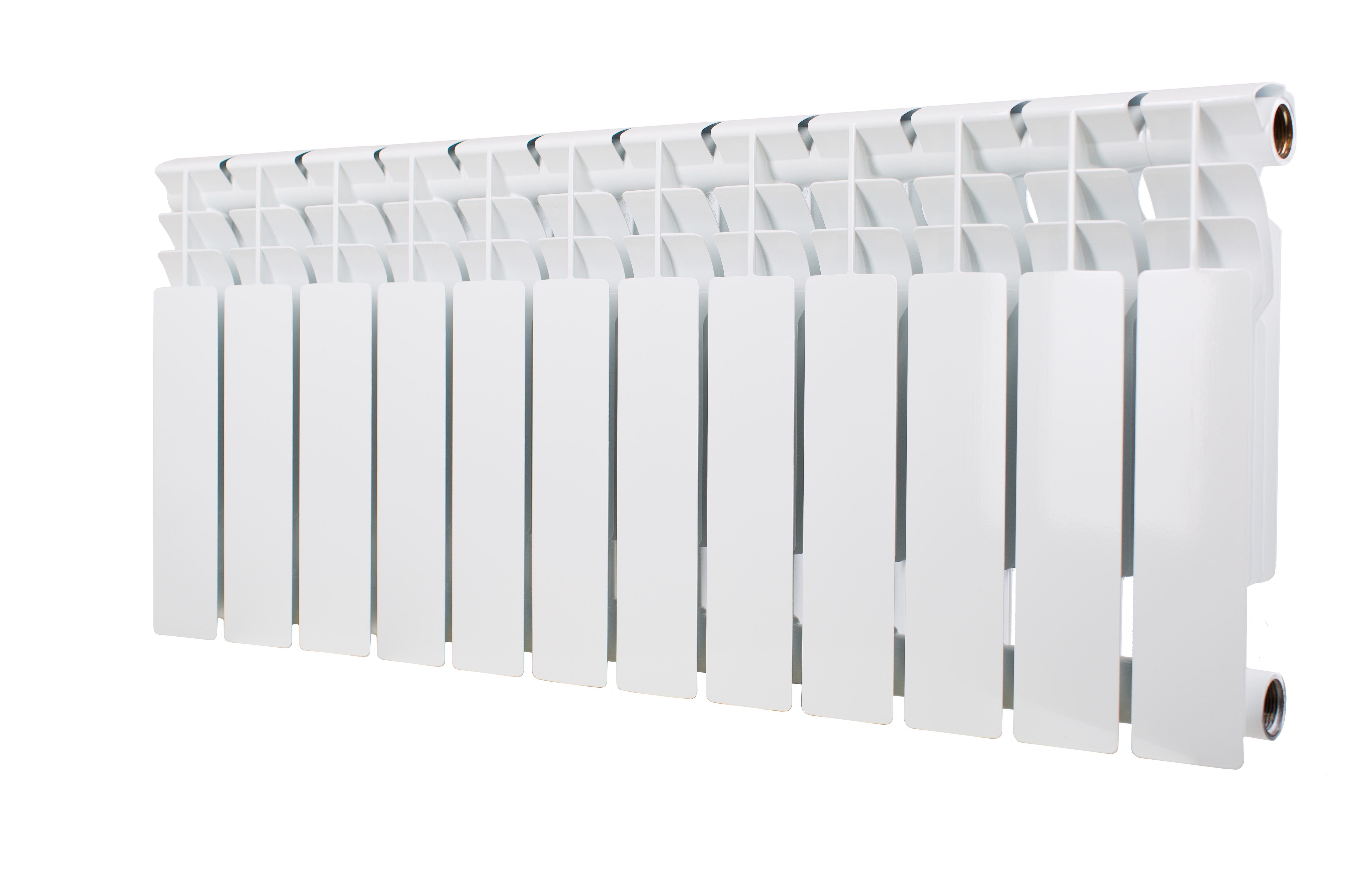 Изображение товара Радиатор секционный Gekon GBM 350/80 12 секций боковое подключение биметалл белый