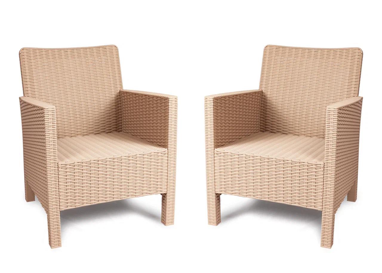 Изображение товара Садовое кресло Козырь СадКо 6200684 60 см x 50 см x 80 см пластик разноцветный 2 шт