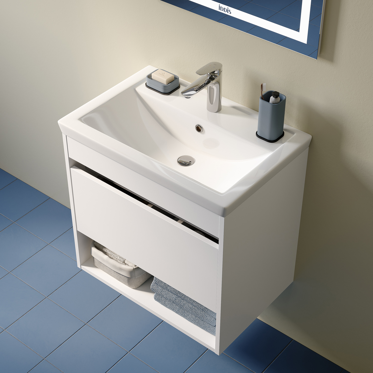 Изображение товара Раковина мебельная Iddis optima home 4076000i28 61см цвет белый