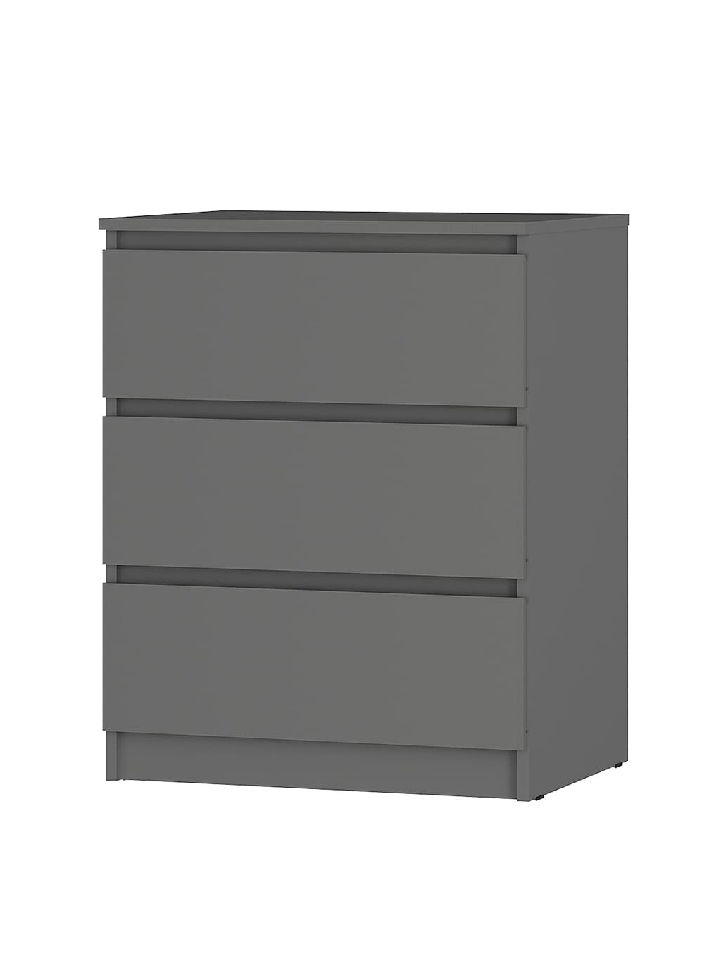 Изображение товара Комод BTS МС Симпл 3 ящика 60.4х46.3х76.1 см ЛДСП цвет графит