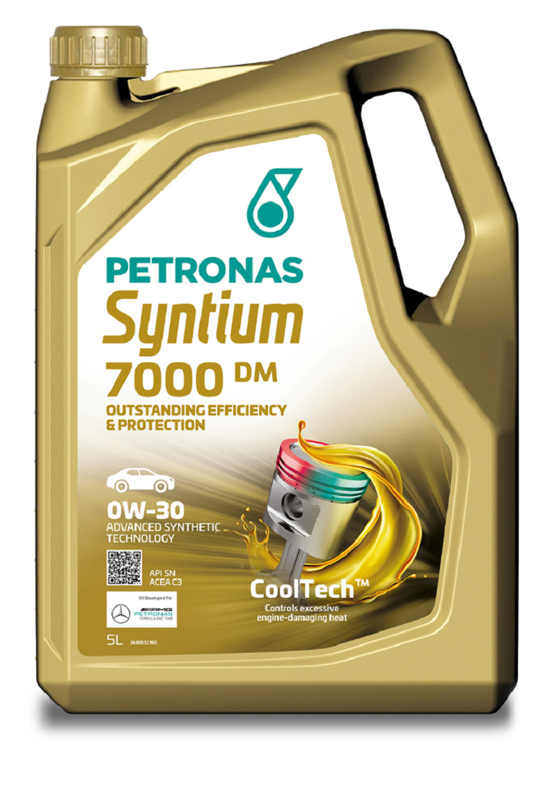 Изображение товара Масло моторное Petronas Syntium 7000 DM 0W30 5 л для Mercedes Benz синтетика