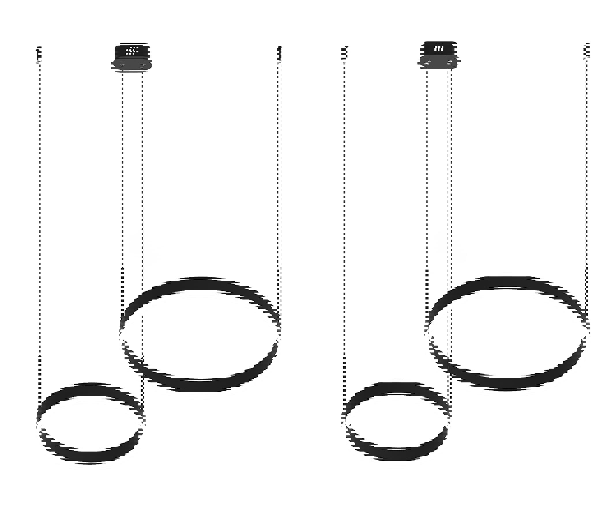 Изображение товара Подвесной светильник Kink light Тор 08219.19pa с нейтральным светом 4000K 60W дизайн кольцо