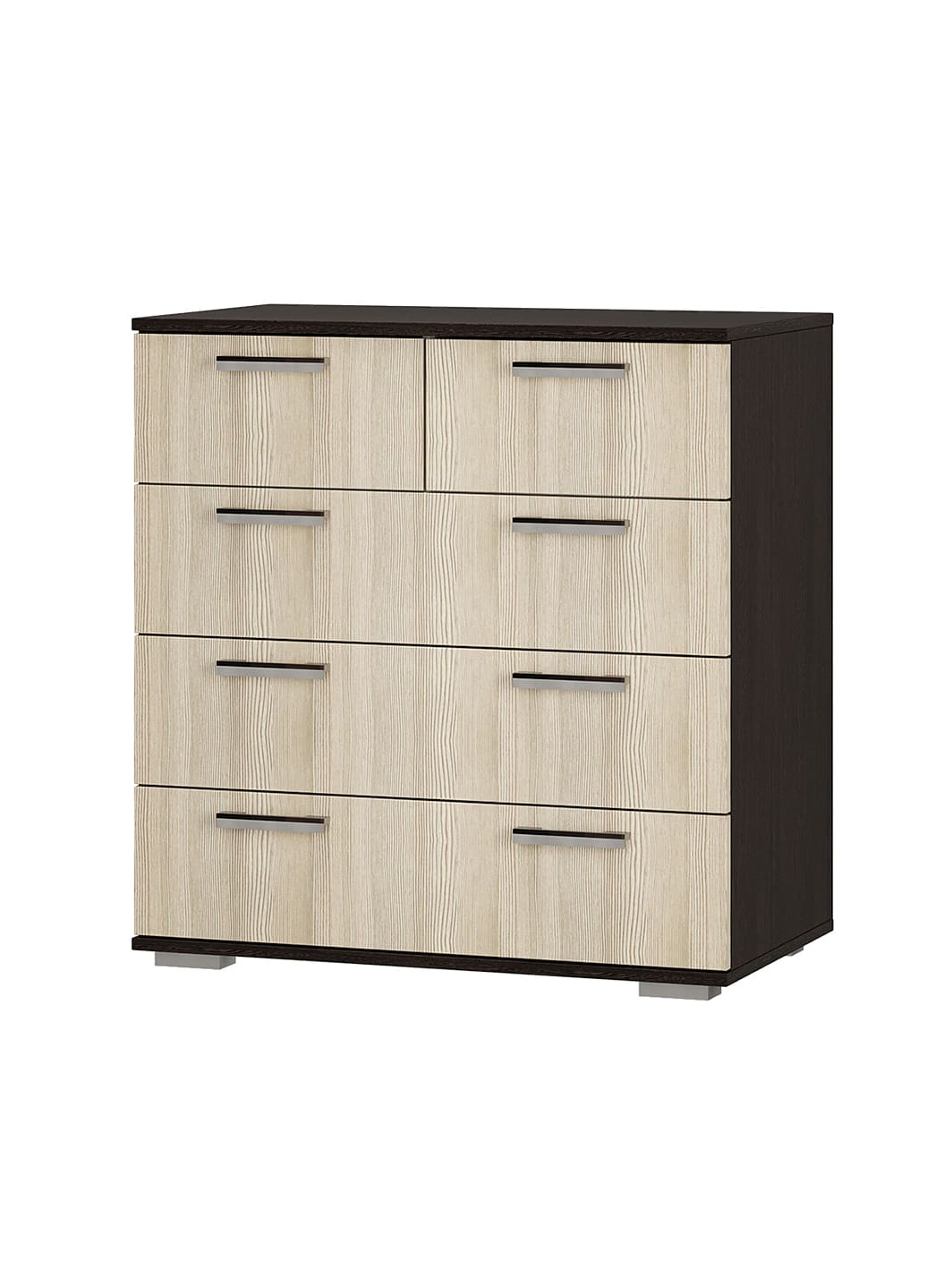 Изображение товара Комод BTS Стандарт-5 New 5 ящиков венге/лоредо современный дизайн