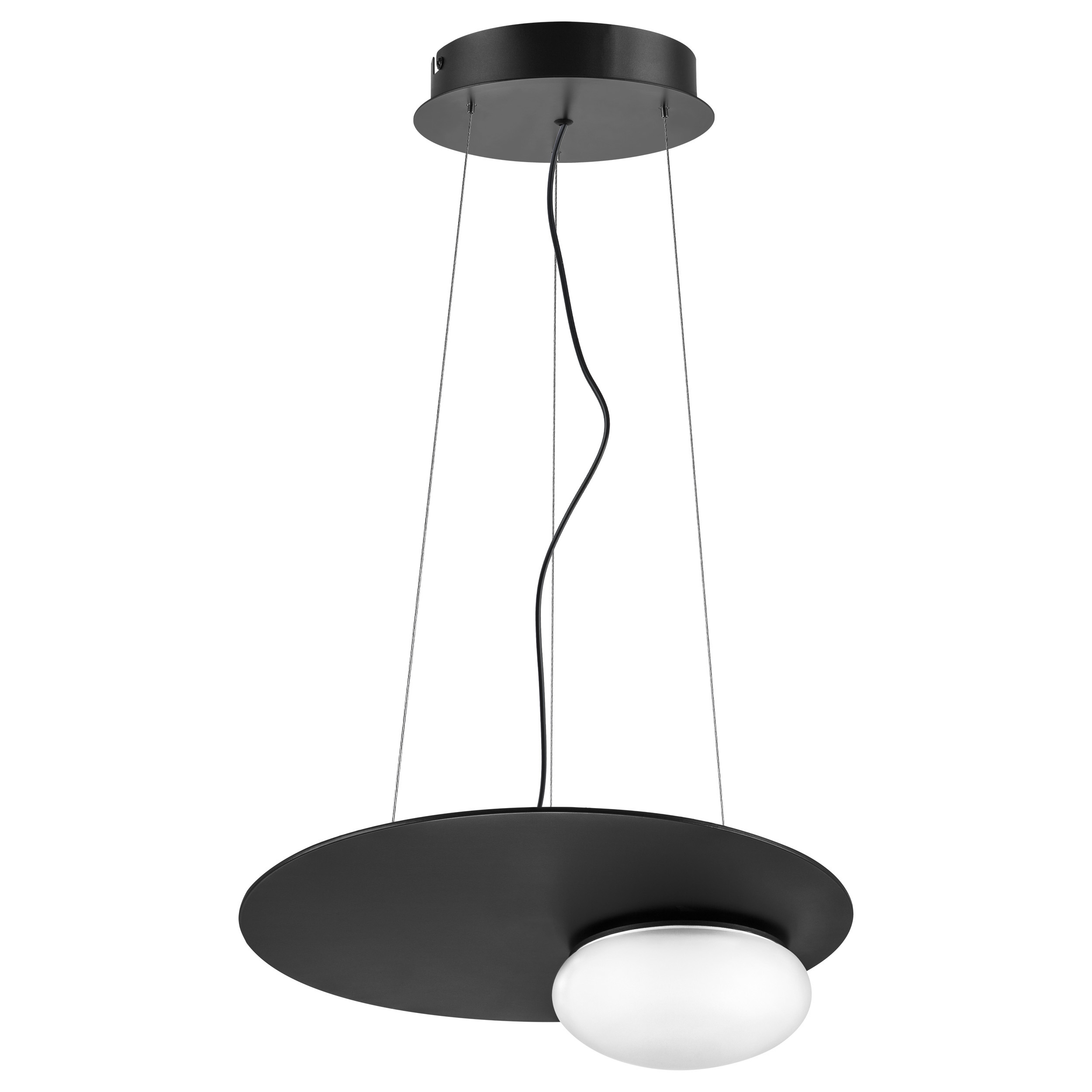 Изображение товара Светильник подвесной светодиодный Lightstar Emisfero 737337 4 м² нейтральный белый свет цвет черный