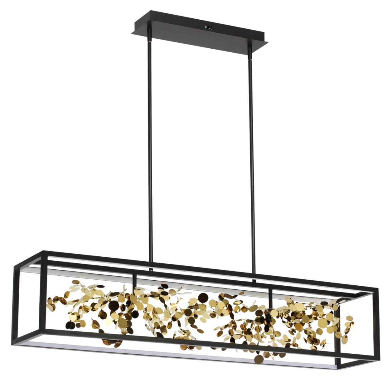 Изображение товара Подвесной светодиодный светильник Odeon light Bild 5065-65L 17 м² черный