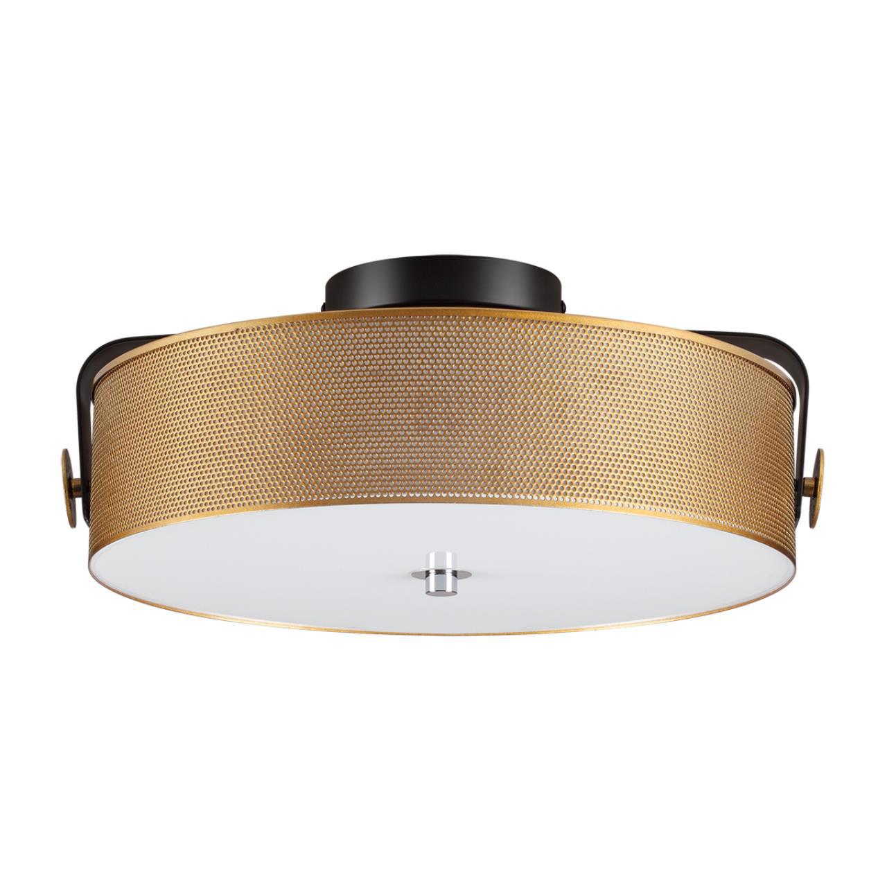 Изображение товара Люстра потолочная светодиодная Lumion Drumy 6597-40l для натяжных потолков стиль античная латунь