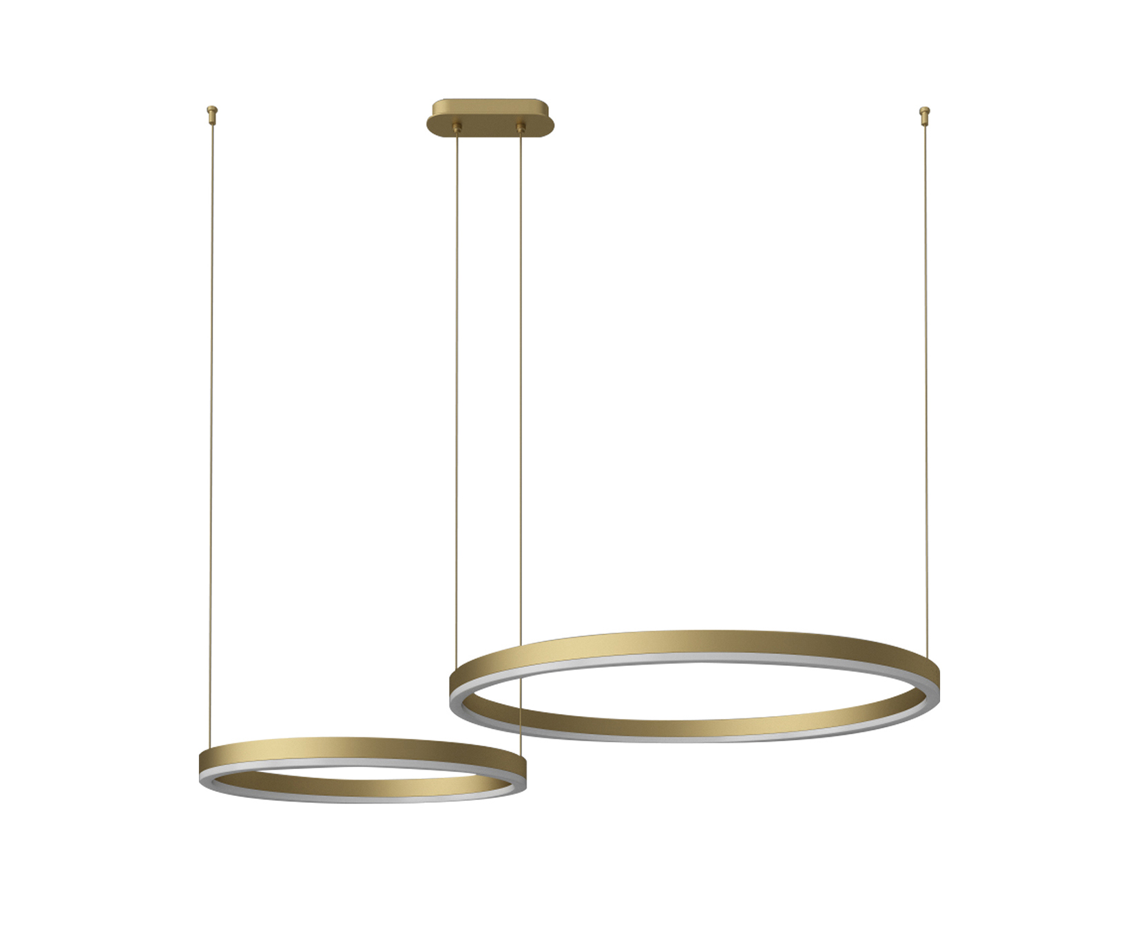 Изображение товара Подвесной светильник Kink light Тор 08219.33p 3000K шелковистый белый золотистый дизайн