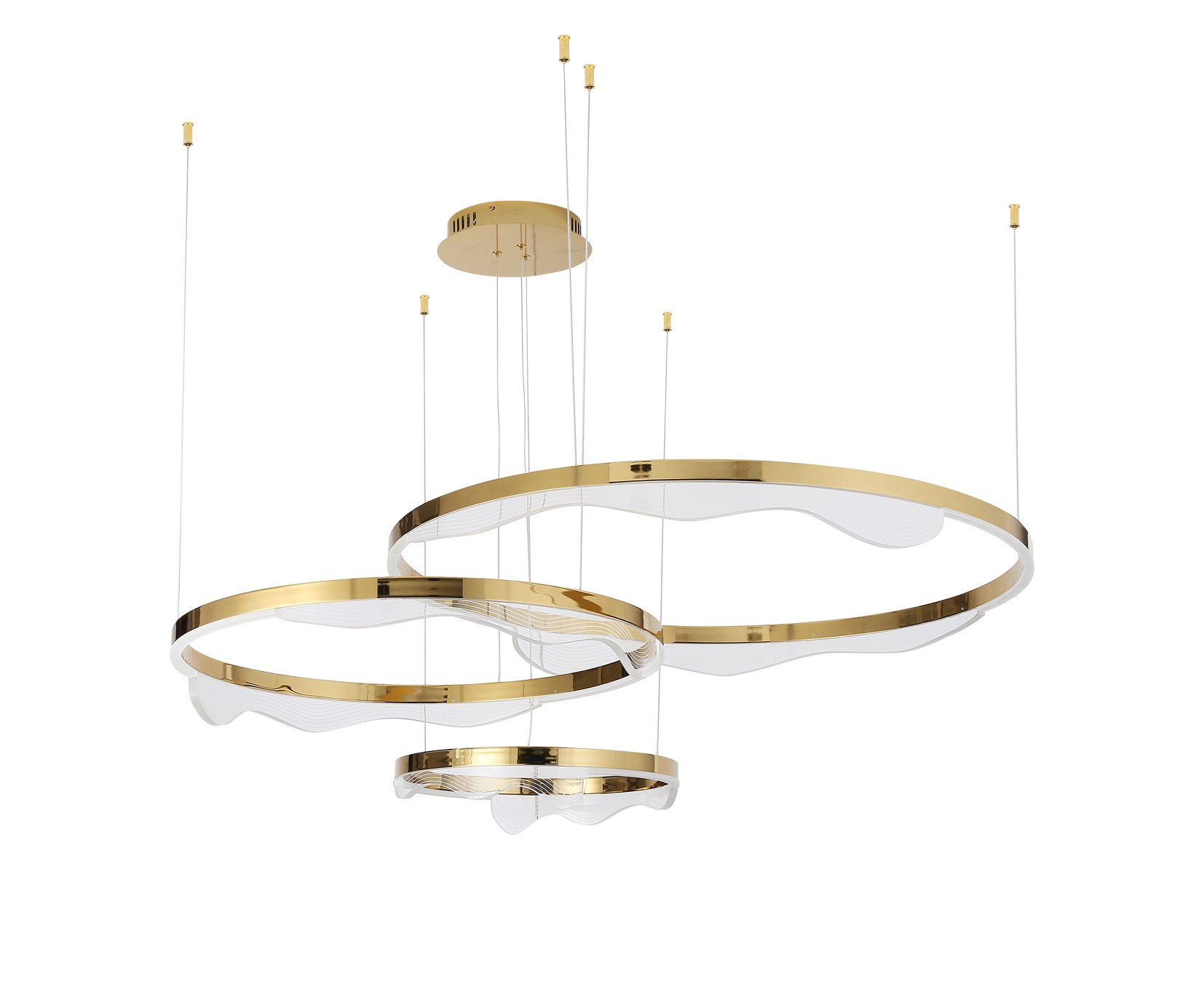 Изображение товара Подвесной светильник Кастела 3 плафона современный дизайн нейтральный белый