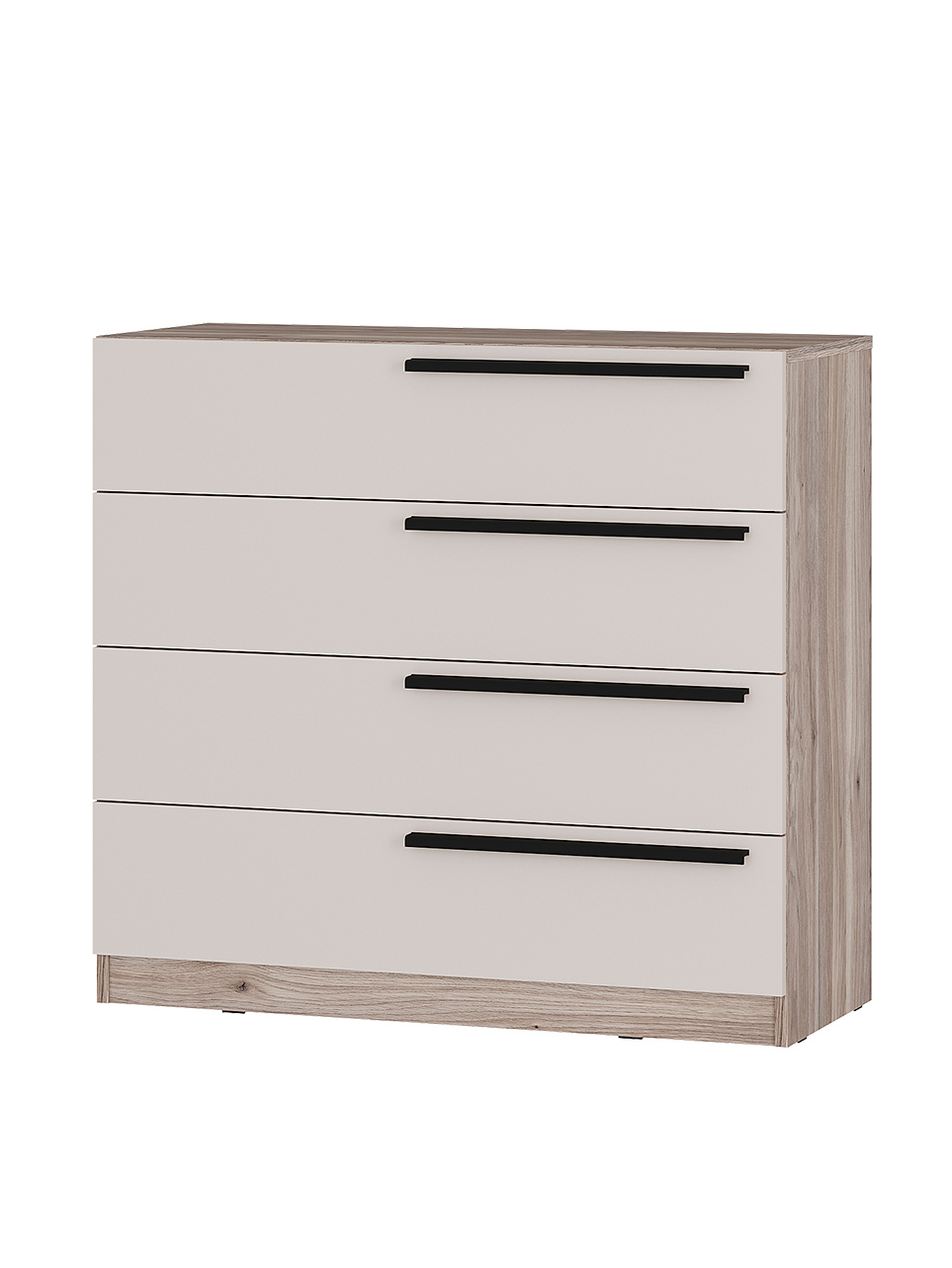 Изображение товара Комод BTS КМ-02 МС Урбан 4 ящика дуб смоки/кашемир современный стиль