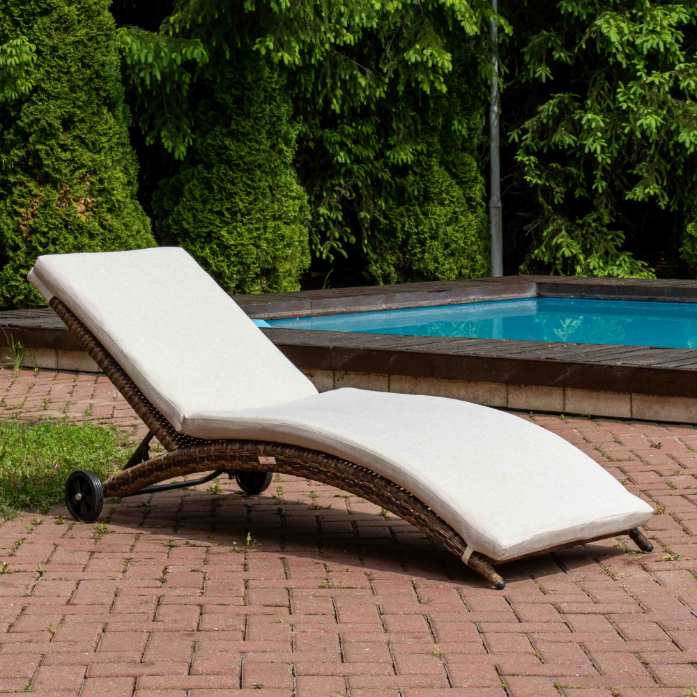 Изображение товара Шезлонг складной Royal Family Agata 198х64х35 см коричневый