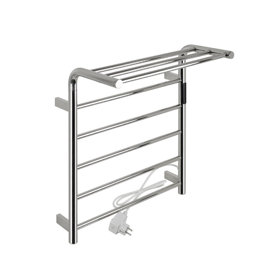 Изображение товара Электрический полотенцесушитель Kraftte лесенка 530x620 мм 120 Вт с полкой и терморегулятором